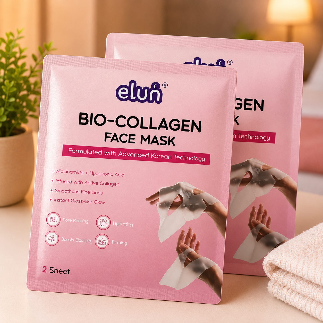 BIO-COLLAGEN FACE MASK 4 bio collagen face mask